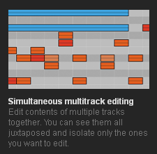 Simultaneous multitrack editing