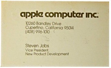 Steve Jobs Buisness Card by Mozilla 1