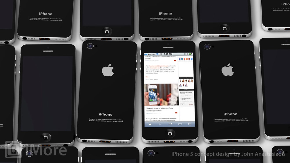 Iphone 5 concept multiple anastasiadis