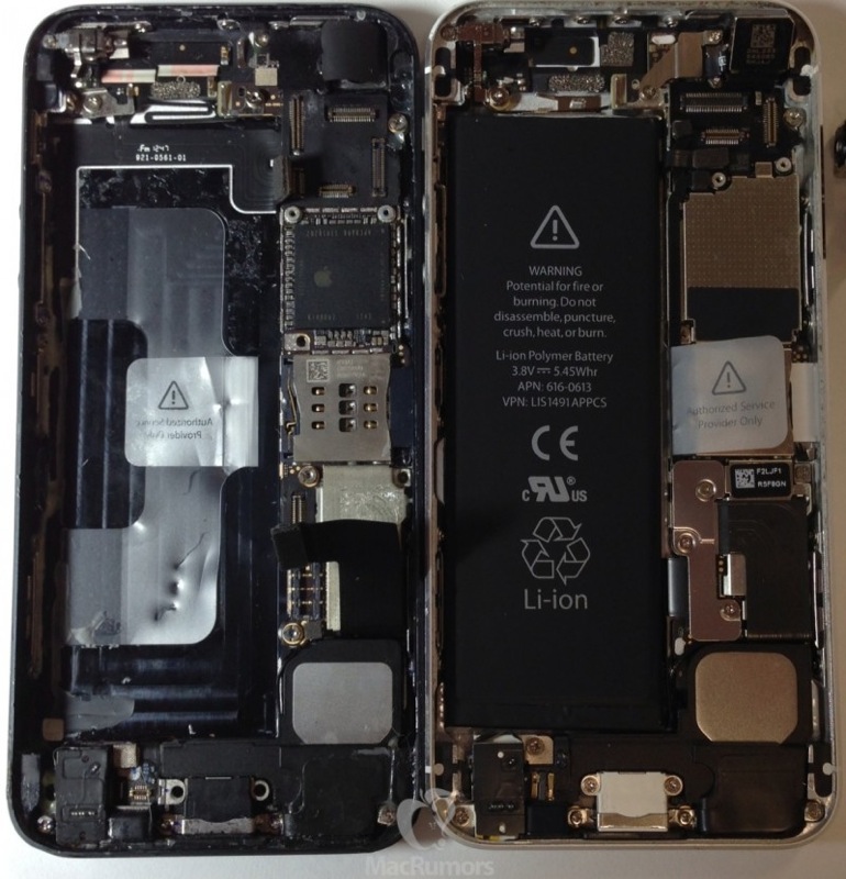 Iphone 5S 5 side by side 800x830