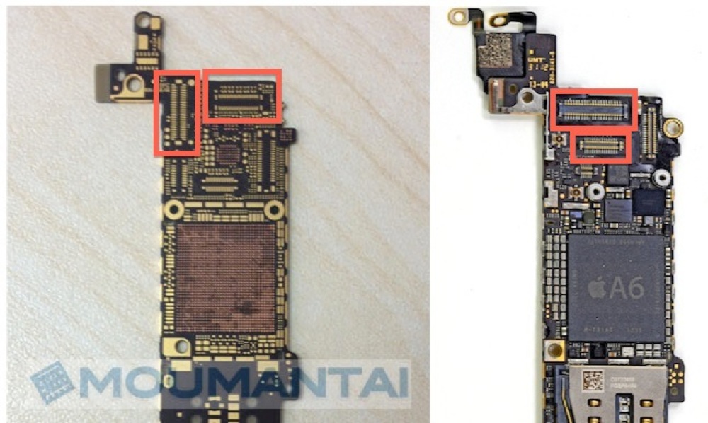 Iphone 5s 5 logic boards front top