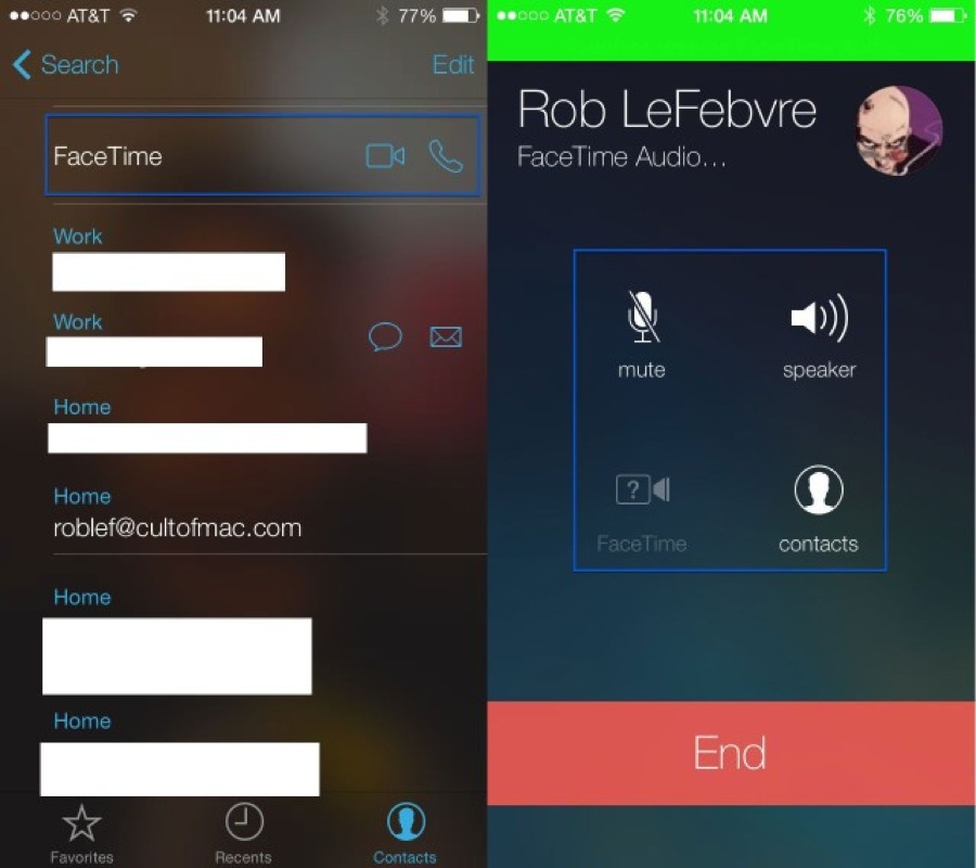 Facetime audio only 640x568