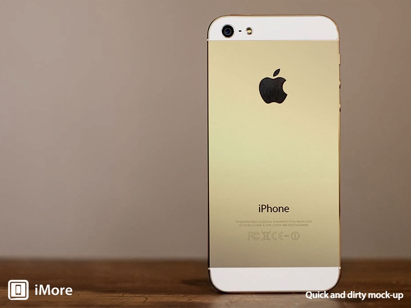 Gold iphone 5s mockup imore fixed