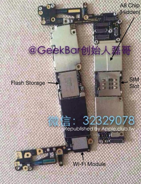 Assembled iphone 6 board annotated 1