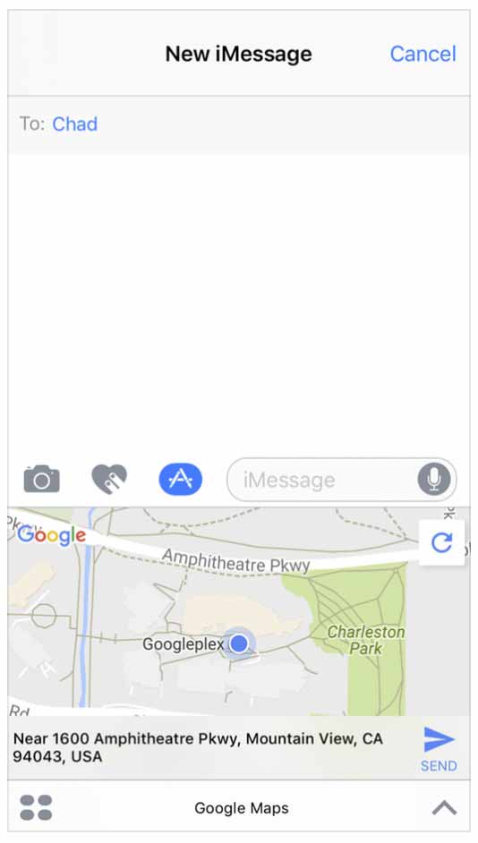 Googlemapmessage