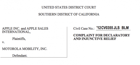 今度はAppleがMotorolaを特許ライセンスに違反しているとして提訴