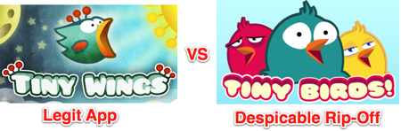 Tiny wings tiny birds comparison