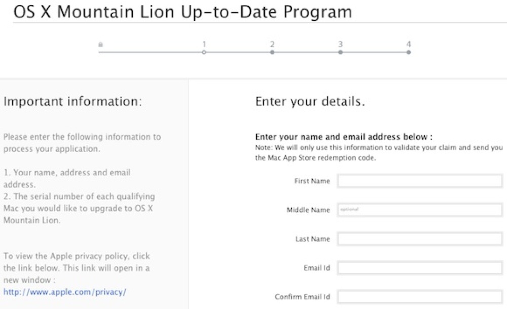 [更新]Apple、「OS X Mountain Lion Up-to-Date Program」の受付を開始!?