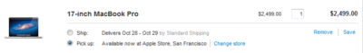 米Apple、オンライン注文した商品をApple Storeで受け取れるサービスを一部で開始
