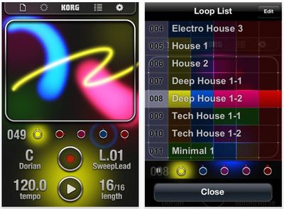 KORG、iPhone/iPod touchアプリ「iKaossilator」リリース
