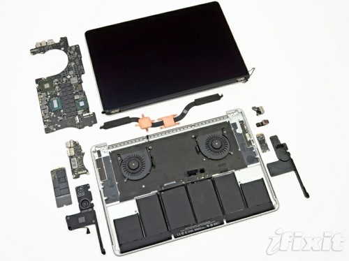 iFixit、「MacBook Pro Retinaディスプレイモデル」のバラシレポートを公開