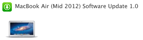 Apple、「MacBook Air (Mid 2012) ソフトウェアアップデート 1.0」リリース