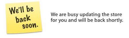 Appleオンランストアが “We’ll be back soon”に