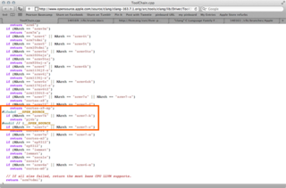 XcodeのソースコードにクアッドコアARMプロセッサのサポートを追加!?