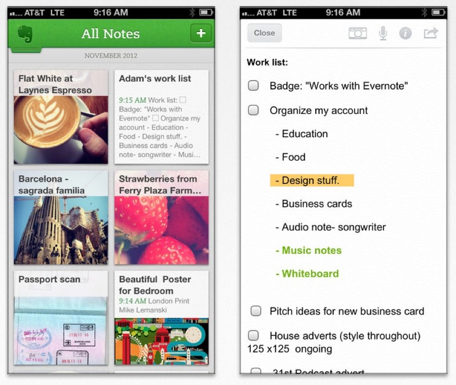 Evernote、Evernote BusinessをサポートしたiOSアプリ「Evernote 5.1」リリース