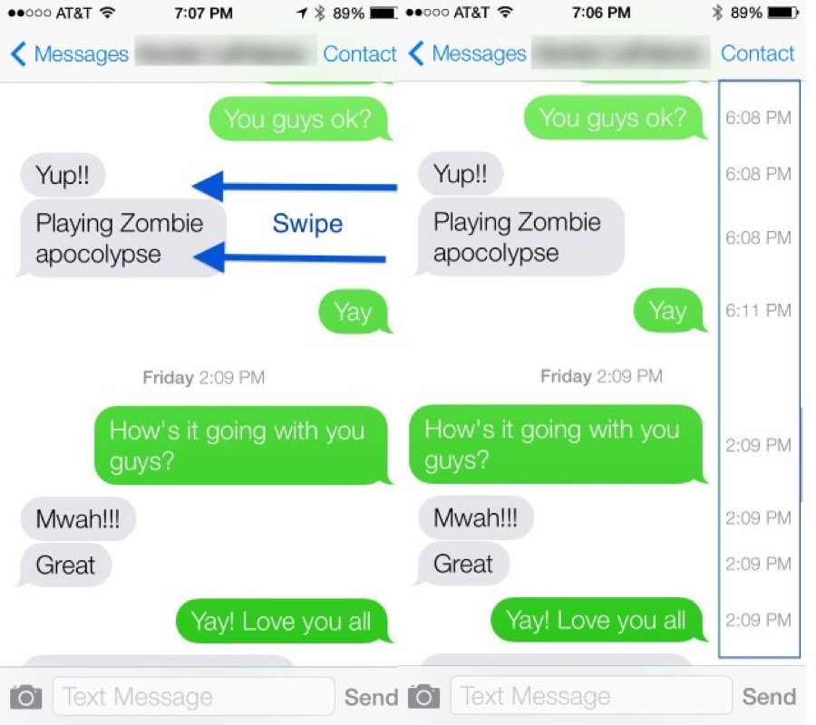 Messages Timestamp iOS 7 beta 640x568