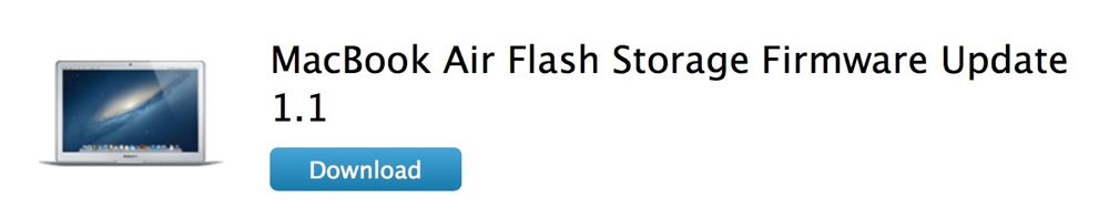 Apple、「MacBook Air フラッシュストレージ ファームウェアアップデート 1.1」リリース