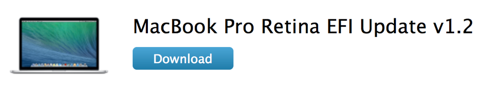 Apple、15インチ「MacBook Pro Retina(Late 2013)」ユーザー向けに「MacBook Pro EFI ファームウェア・アップデート 1.2」リリース