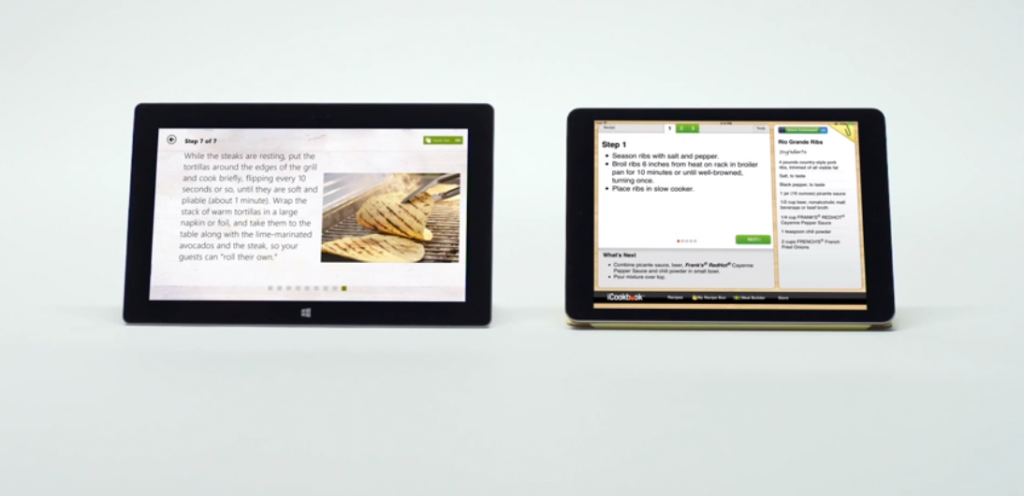 Microsoft、「Surface 2」と「iPad Air」を比較する新たなCMを2本公開