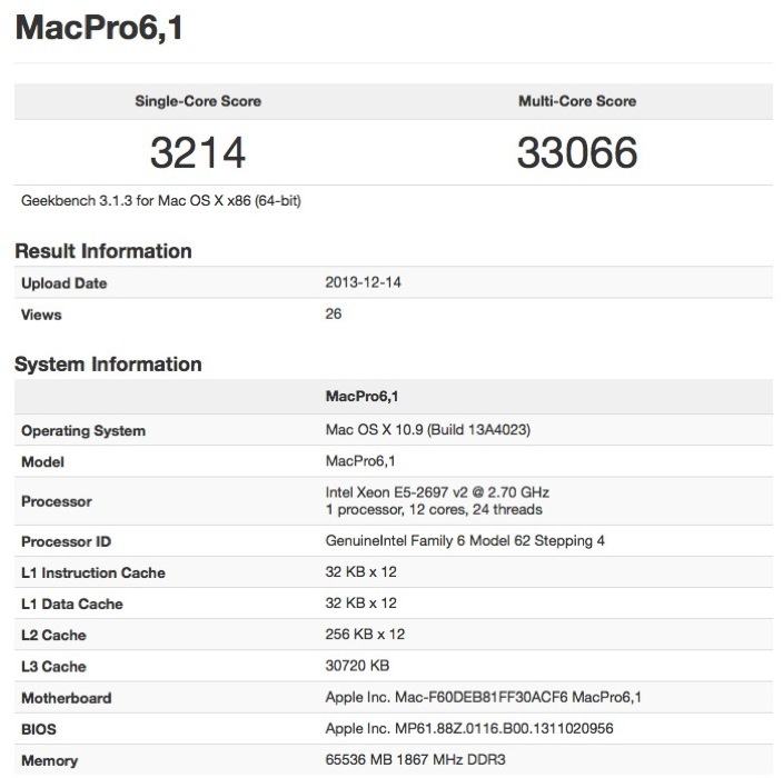 Mac pro 12 2013 gb3