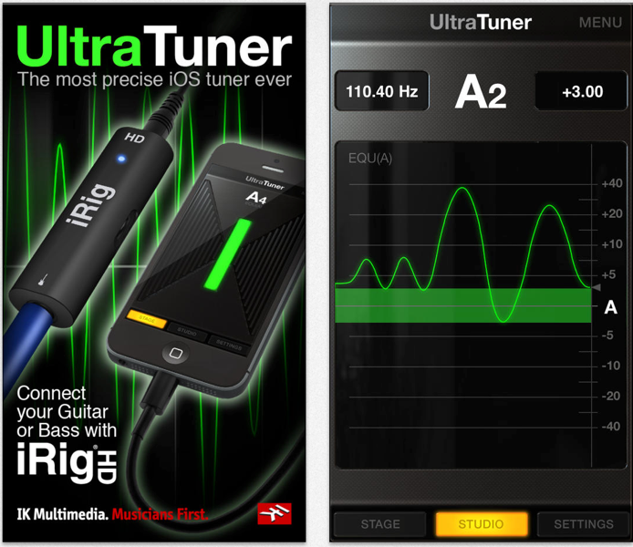 IK Multimedia、iOS向けにもっとも高精細なチューナー・アプリ「UltraTuner」リリース