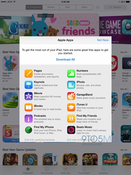 Apple、新しいiOSデバイスユーザー向けに表示されるApple純正アプリ一覧に「Beats Music」を追加