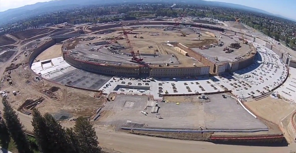 建設中のAppleの新キャンパス「Apple Campus 2」の最新の空撮映像が公開される