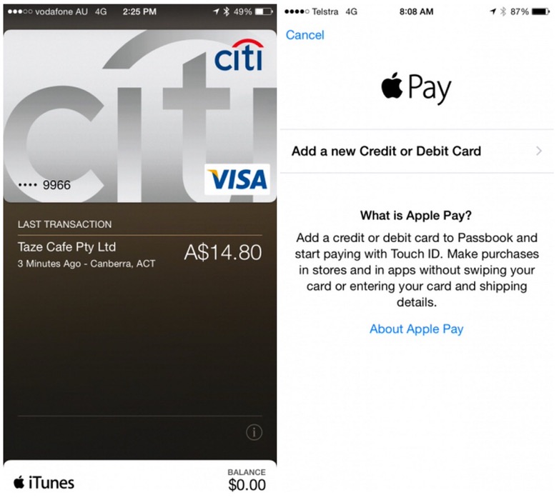 「Apple Pay」がオーストラリアでも動作することが確認される!?