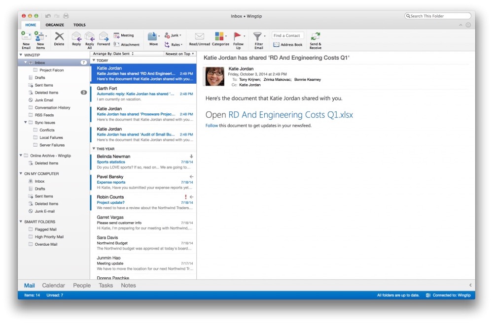 Microsoft、新しい「Outlook for Mac」を発表