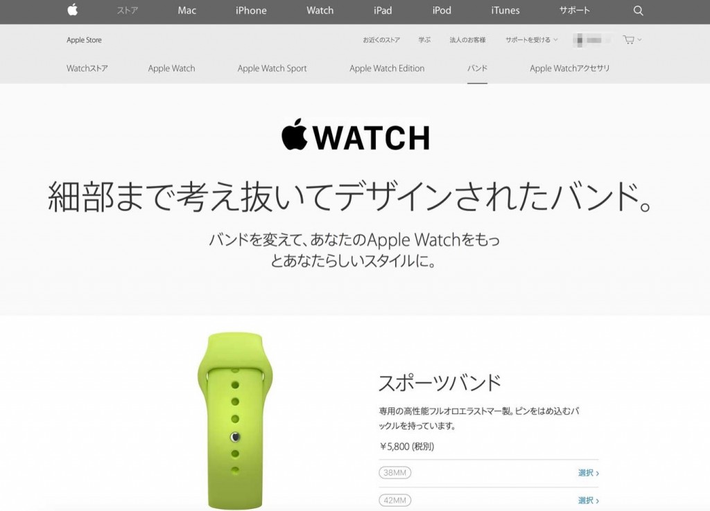 Apple Online Store、「Apple Watch バンド」の一部出荷予定日を「2-4週」に変更