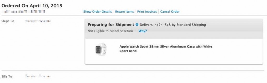 「Apple Watch」の出荷準備が始まっている模様