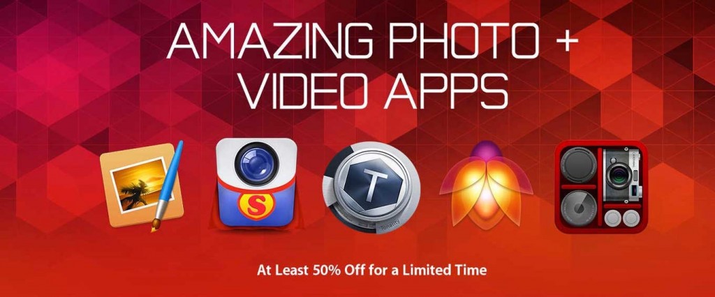 Apple、Mac App Storeでも写真・ビデオアプリが半額以下となる「AMAZING PHOTO + VIDEO APPS」を実施中