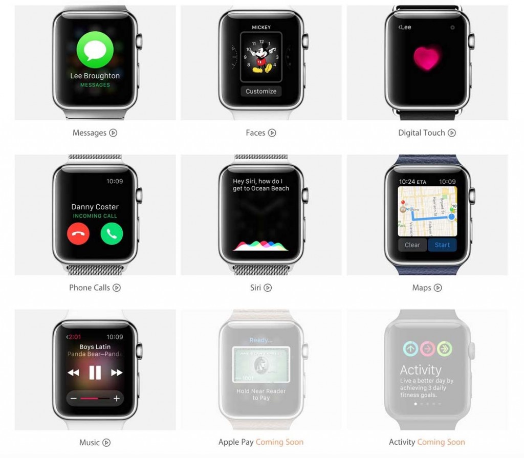 Apple、「Apple Watch」の「Guided Tours」ページを更新、新たに「Phone Calls」など4つを追加