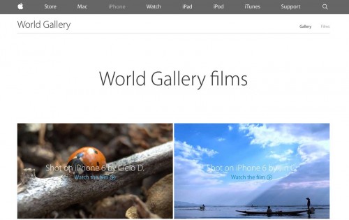 Apple、「iPhone 6」で撮影したムービーを紹介する「World Gallery films」を公開