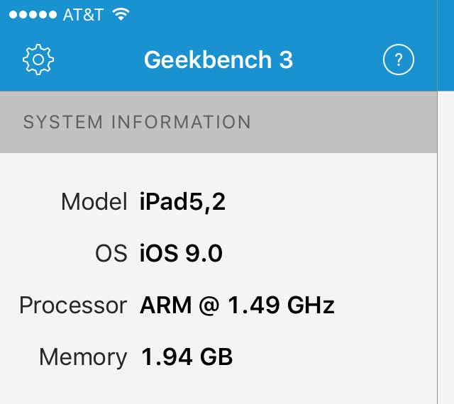「iPad mini 4」は1.5GHzで動作するA8プロセッサと2GB RAMを搭載していることが明らかに