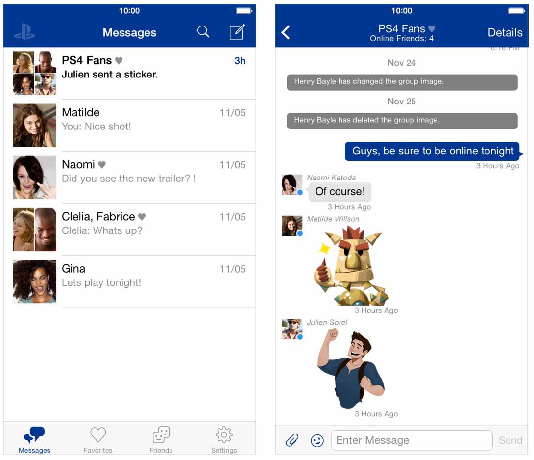 SONY、iOS向けアプリ「PlayStation Messages」リリース