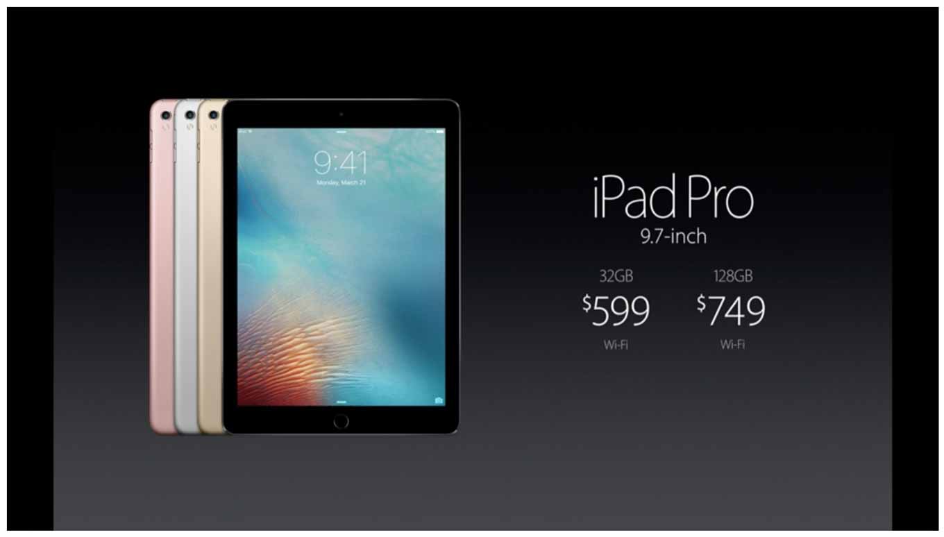 Apple、9.7インチディスプレイを搭載した「iPad Pro」を発表