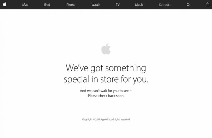 Apple、「iPhone 7」の予約開始を前にオンラインストアをメンテナンスモードに