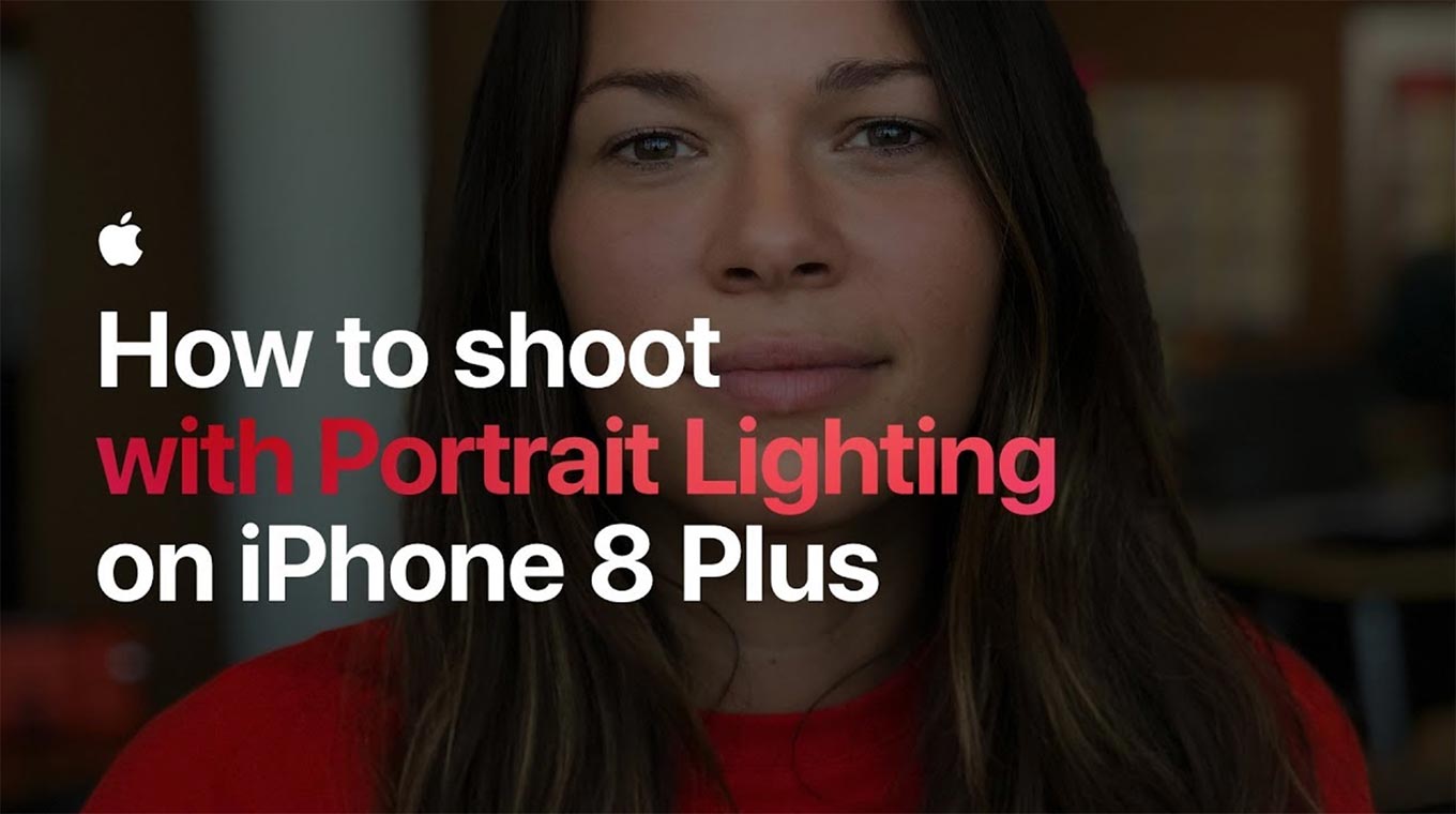 Apple、「iPhone 8 Plus」のポートレートライティングモードの使い方を説明した動画を2本公開