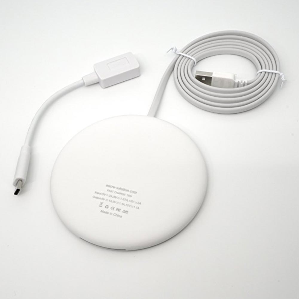 マイクロソリューション、Apple7.5W完全対応のワイヤレス充電器「Smart Wireless Charge Qi ワイヤレス充電パッド info LED」の販売を開始
