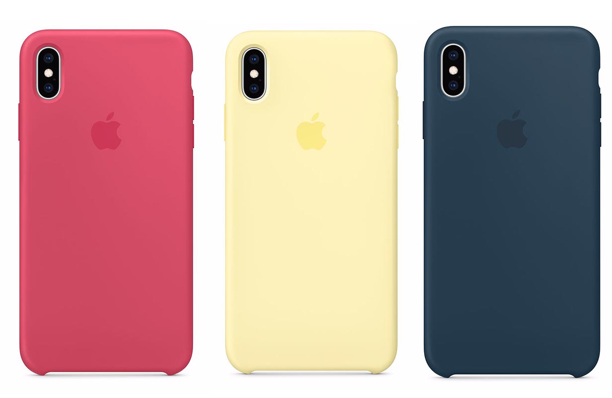 Apple、「iPhone XS」「iPhone XS Max」向け純正シリコンケースに新色3色を追加