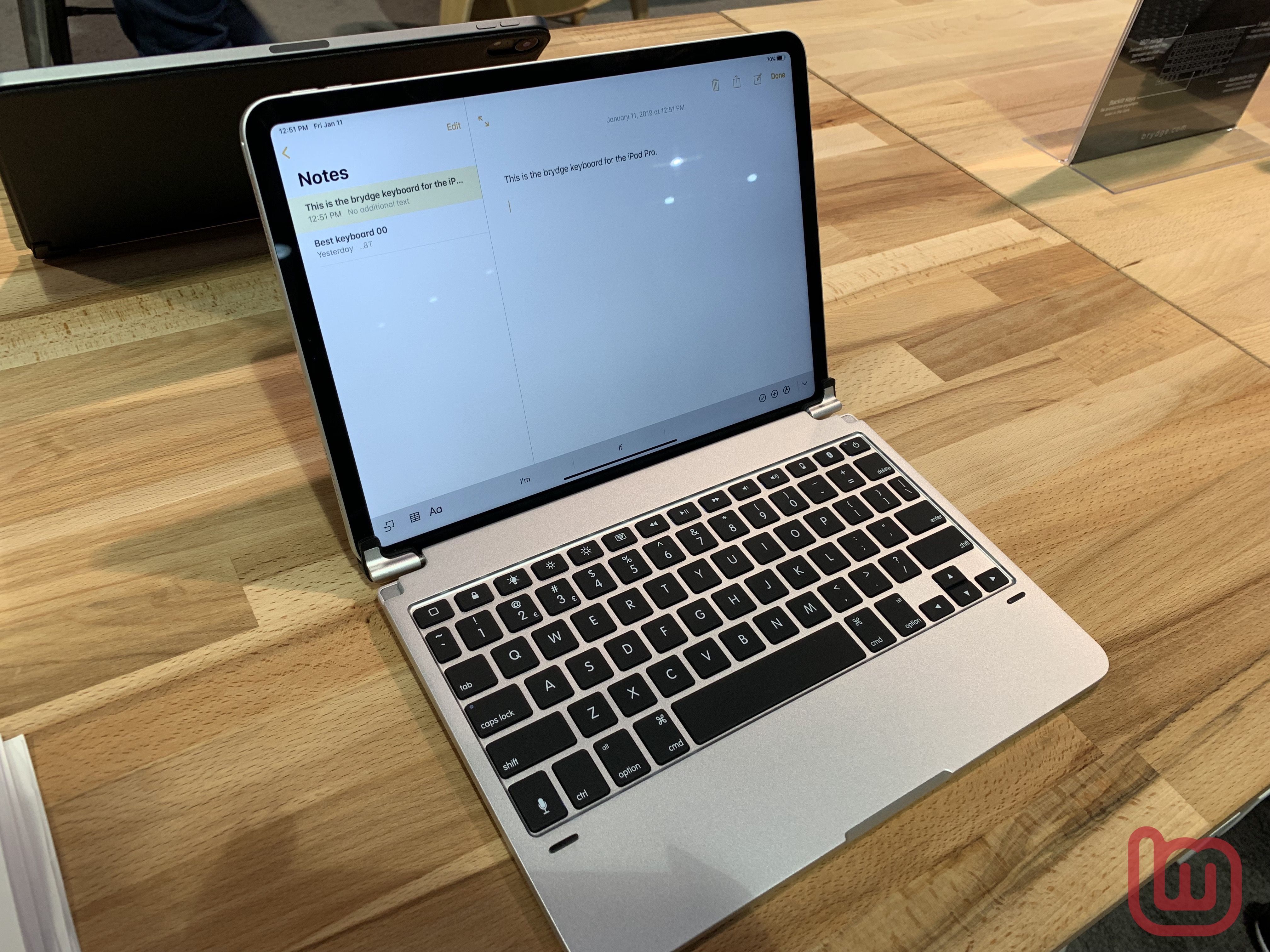 【CES 2019】Brydge、「iPad Pro(2018)」用Bluetoothキーボードなどを展示