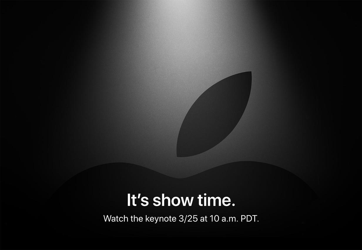 Apple、現地時間3月25日にスペシャルイベント「It’s show time.」を開催すると発表