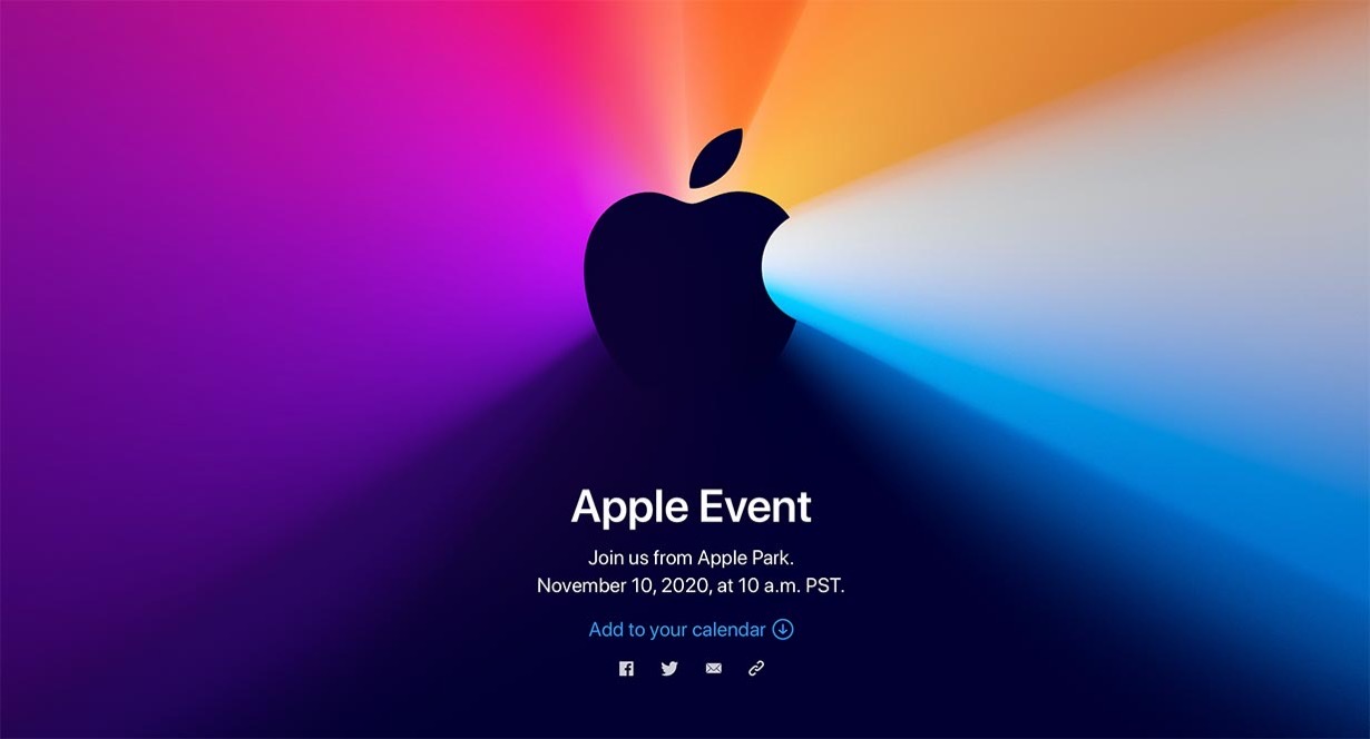 Apple、現地時間11月10日にApple Event「One more thing.」を開催すると発表