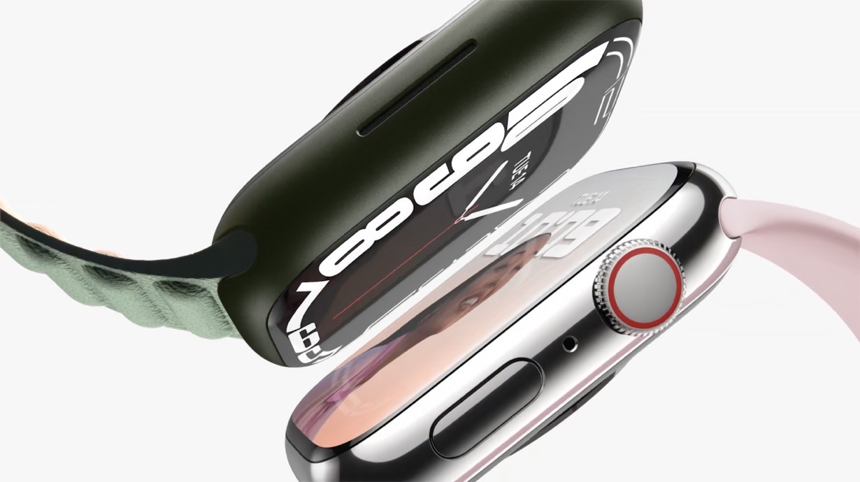 Apple、スクリーン領域をが約20%拡大した「Apple Watch Series 7」を発表
