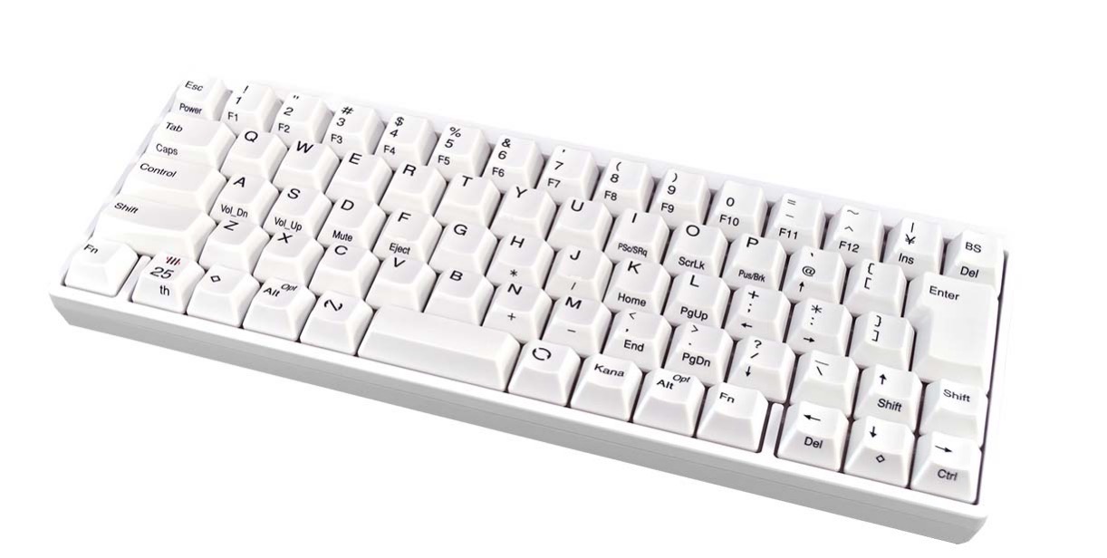 PFU、Happy Hacking Keyboard生誕25周年特別記念モデル「純白HHKB」を発売