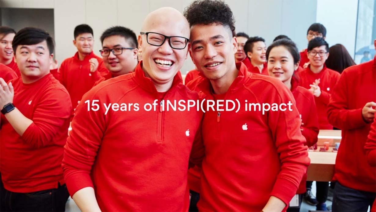 (RED)、15周年を迎えたAppleとのパートナーシップを紹介するプロモ動画を公開