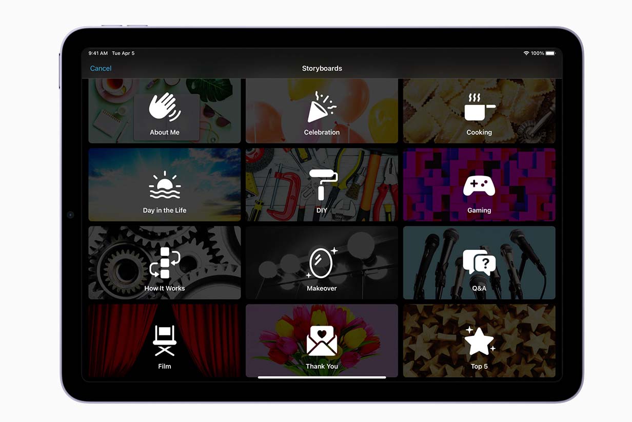 Apple、ストーリーボードとマジックムービーを含むiOSアプリ「iMovie 3.0」リリース